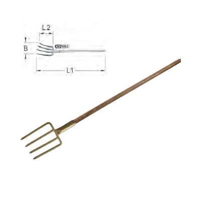 BRONZE + SPADE FORK WITH HANDLE 1000 MM