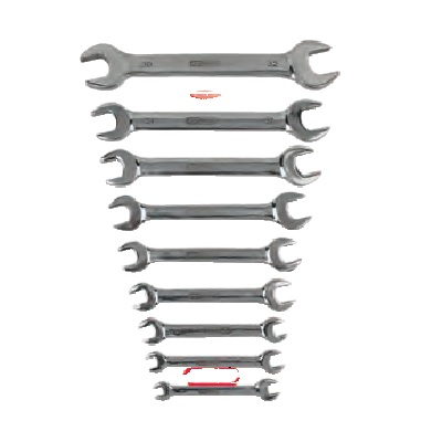 STAINLESS OPEN END SPANNER SET, 9PCS