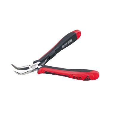 ESD long-nose pliers – curved – with cut