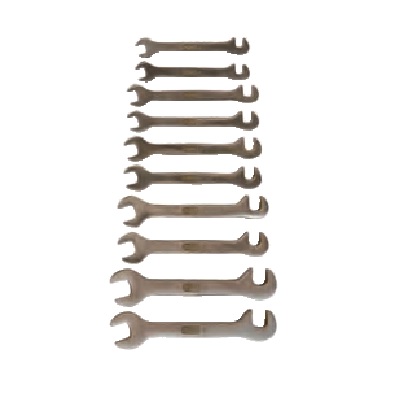 BRONZE + DOUBLE OPEN ENDED SPANNER-SET SMALL, 10-PCS.